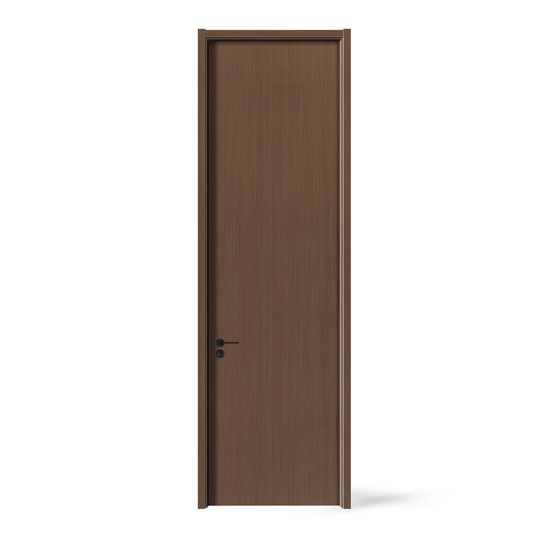 Porta interior de madeira maciça de PVC folheado de nogueira preta